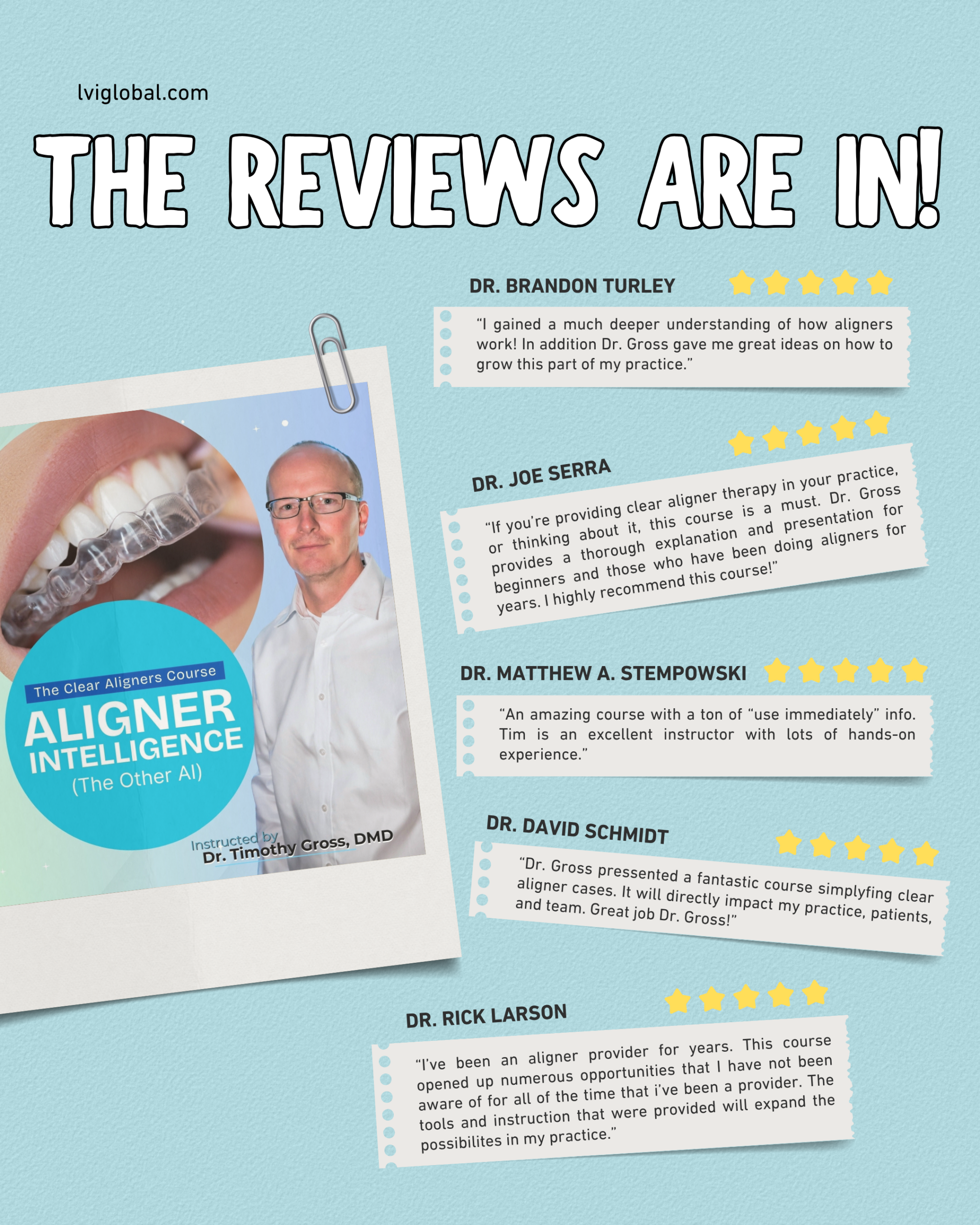 Clear Aligners attendee testimonials